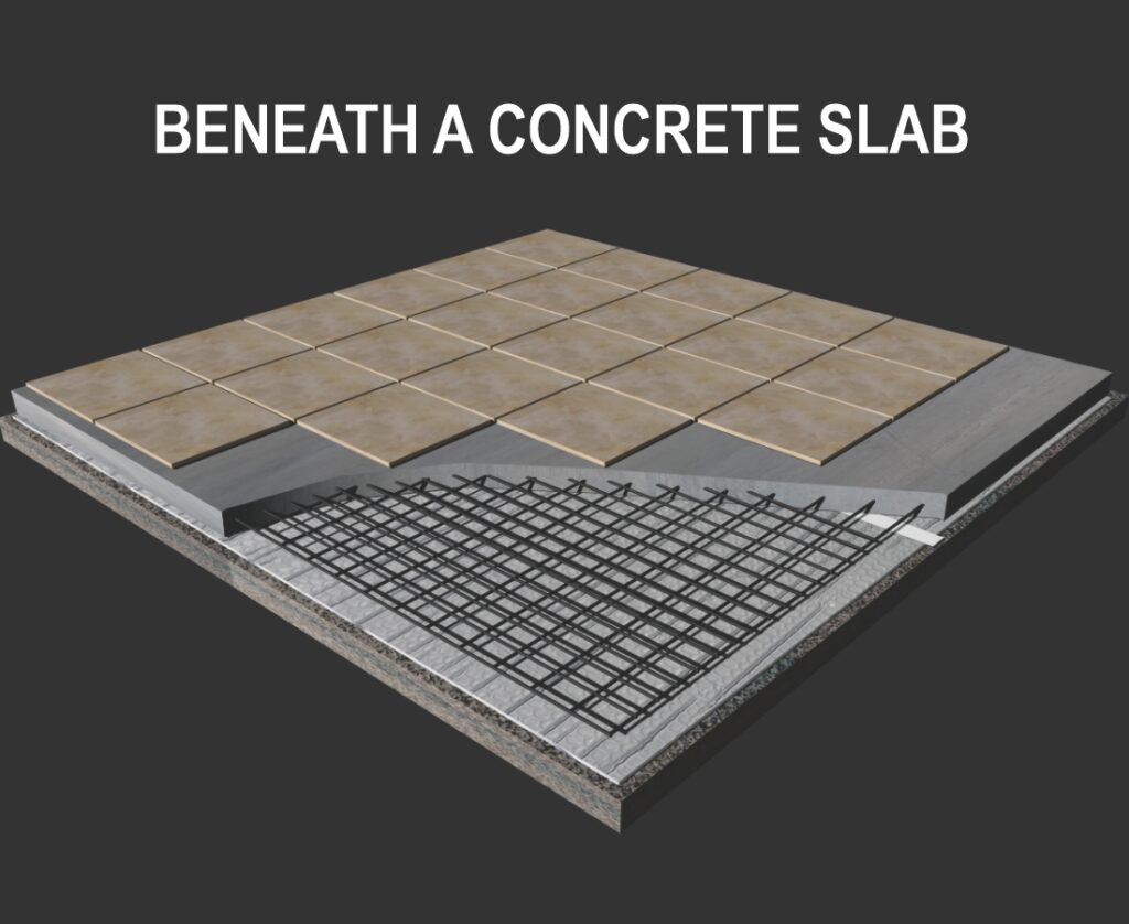 rFoil Reflective Insulation Beneath a Concrete Slab