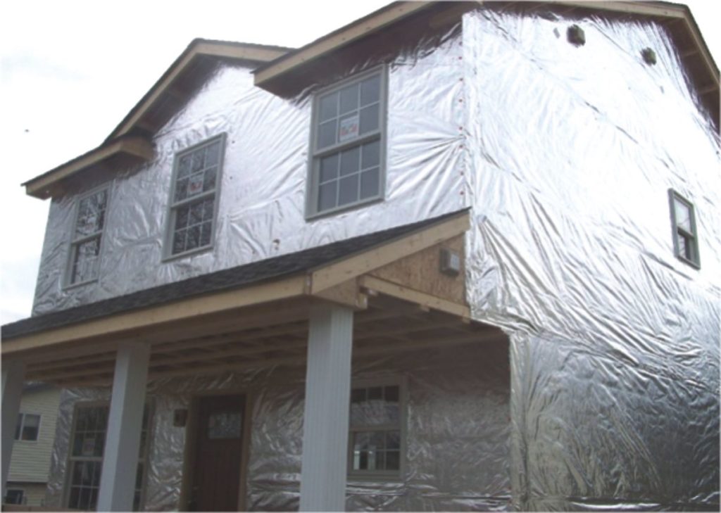 Installing 3800 Reflective Radiant Barrier House Wrap